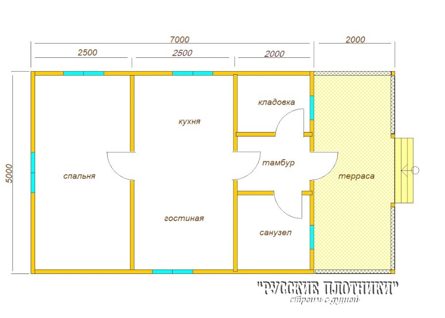 S3-126-1. Проект небольшого двухэтажного дома с плоской кровлей и пристроенным гаражом (ZX63)